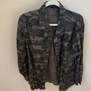 Sanctuary Green and Brown Shirt